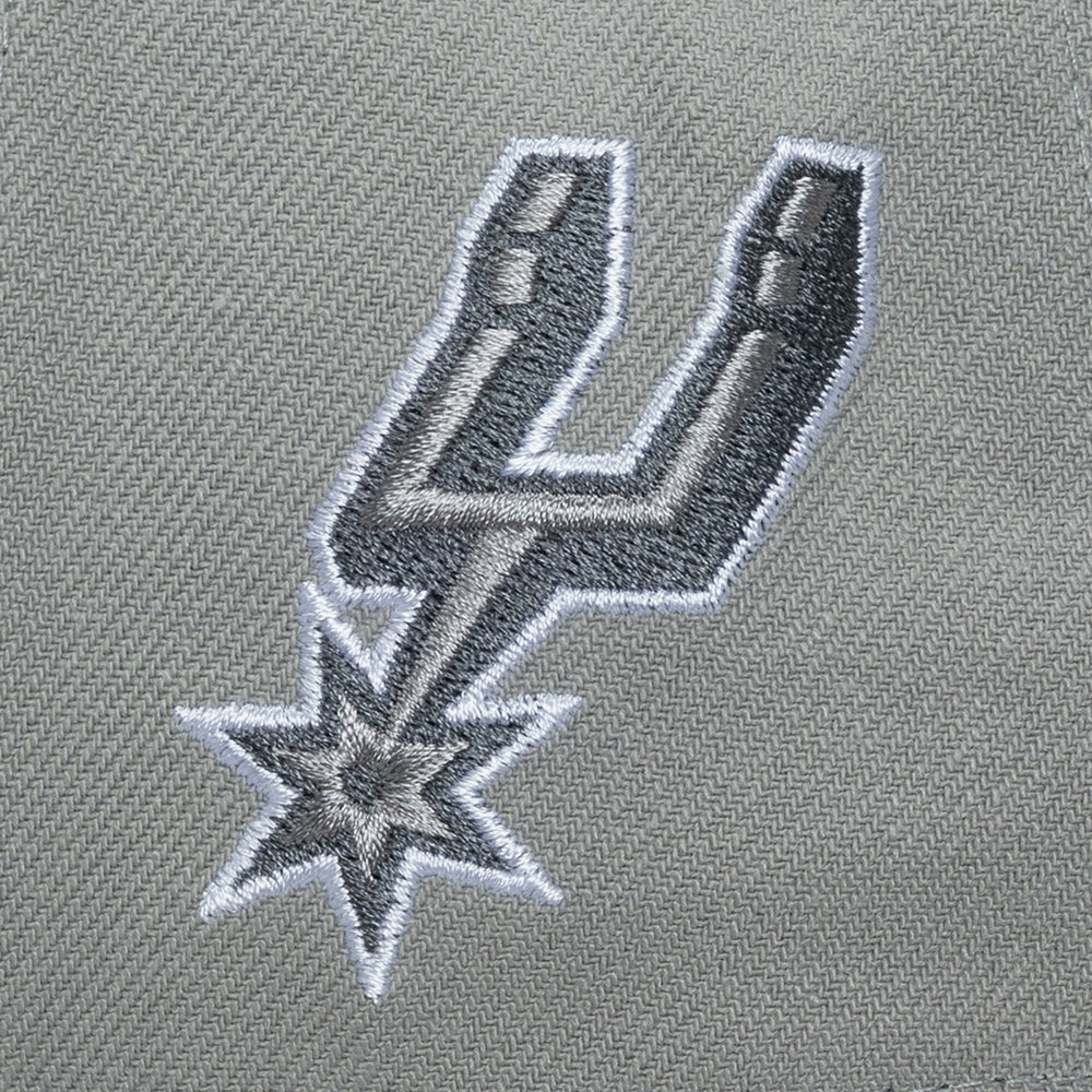 San Antonio Spurs Thunderstorm Head Coach Pro Crown Snapback Hat - Gray sale