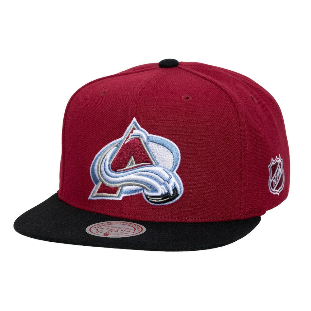 Colorado Avalanche Mitchell & Ness Legendary Away Snapback Hat - Burgundy Hats