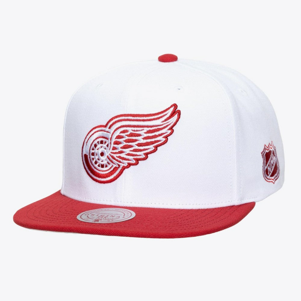 Detroit Red Wings Mitchell & Ness Legendary Home Snapback Hat - White Hats