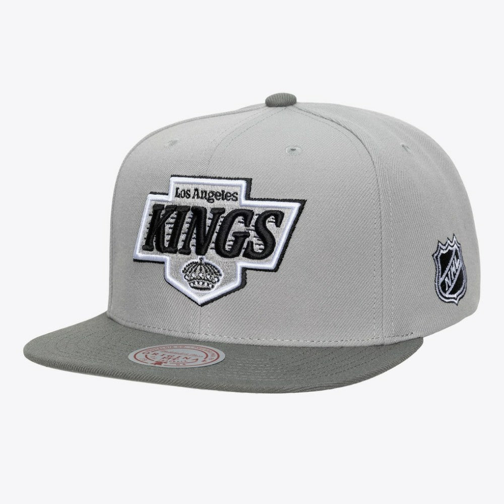 Los Angeles Kings Mitchell & Ness Legendary Home Snapback Hat - Gray Hats
