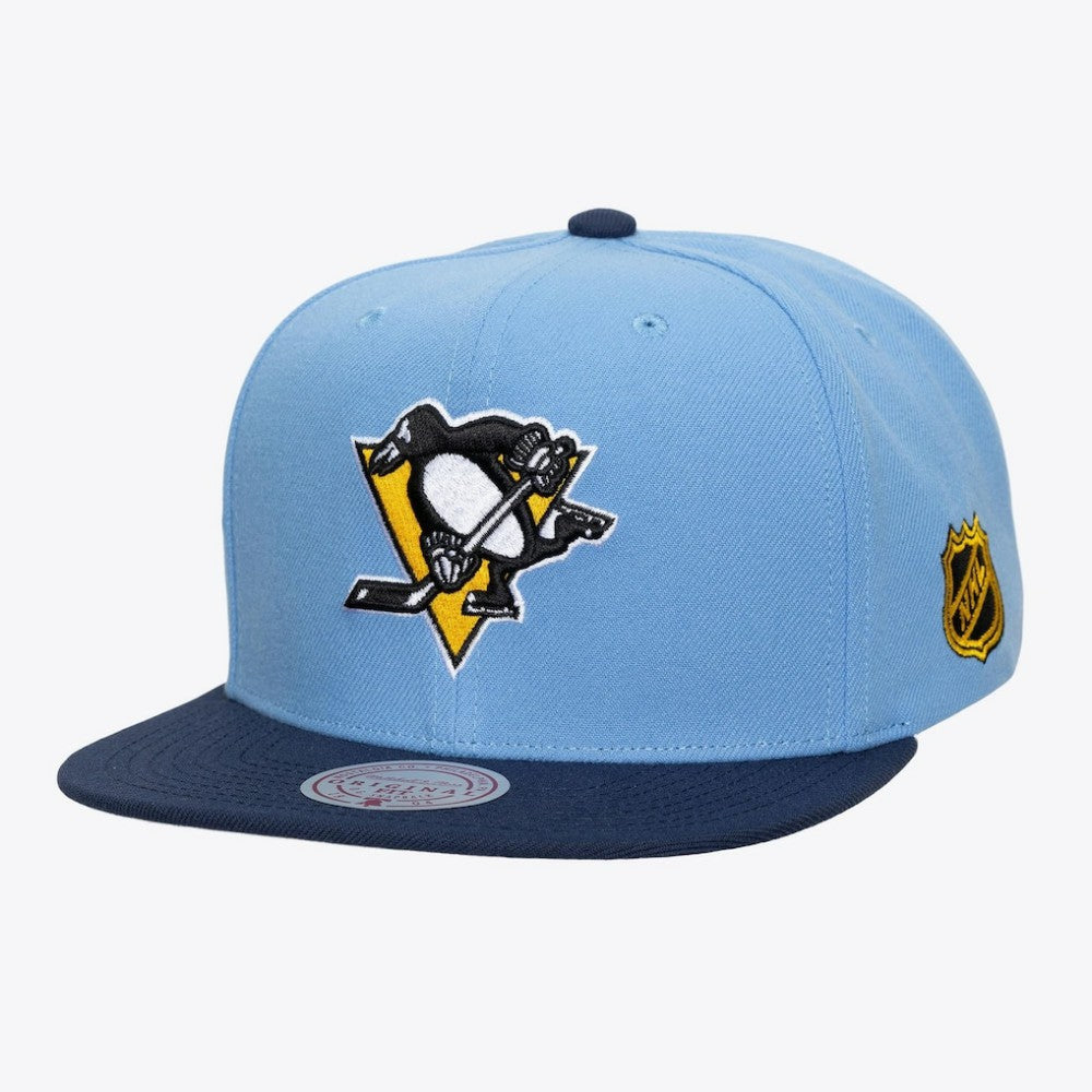 Pittsburgh Penguins Mitchell & Ness Legendary Home Snapback Hat - Light Blue Hats