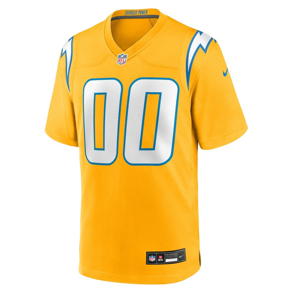 Los Angeles Chargers Alternate Charger Power Game Custom Jersey - Gold outlet