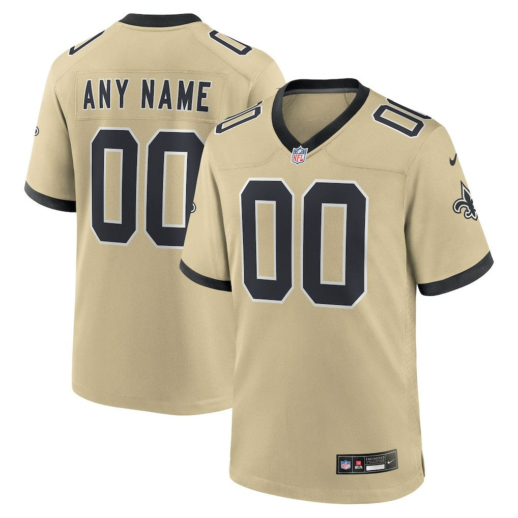 New Orleans Saints Gameday Golds Alternate Custom Game Jersey - Gold outlet