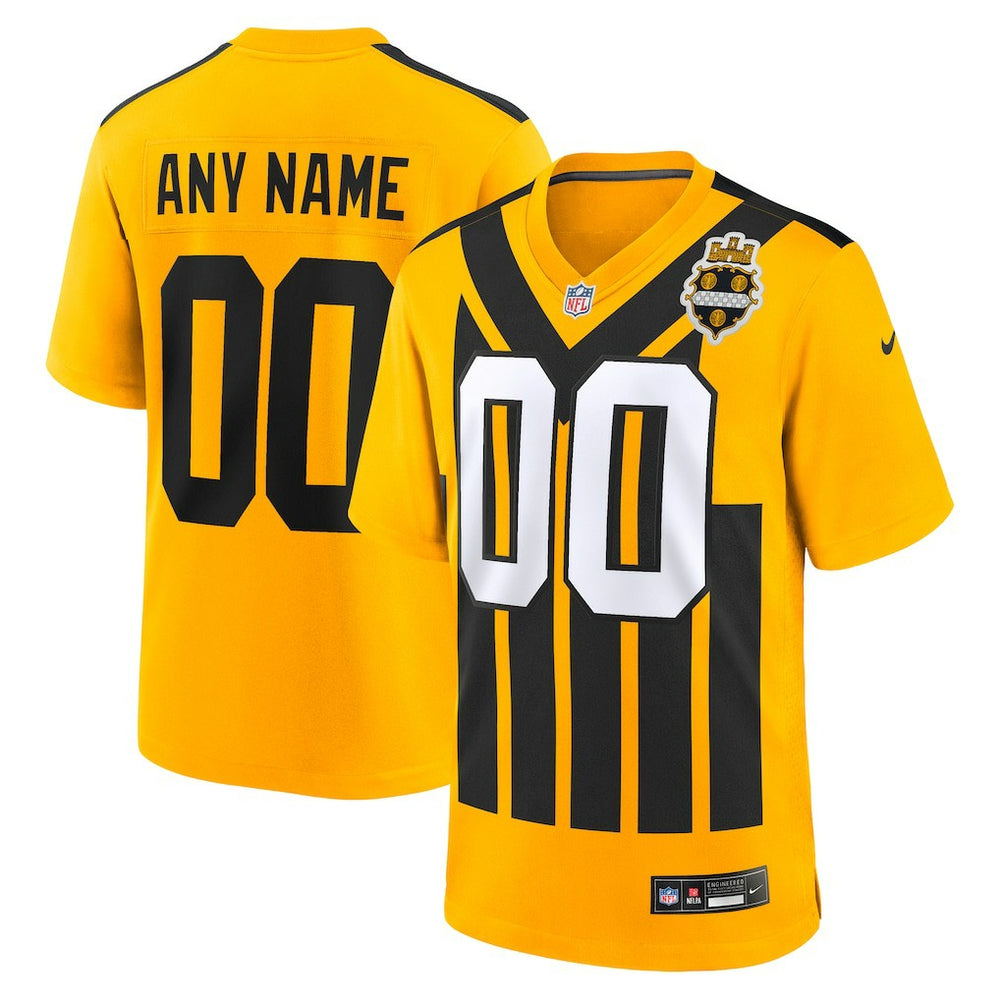 Pittsburgh Steelers Alternate 1933 Throwback Game Custom Jersey - Gold online