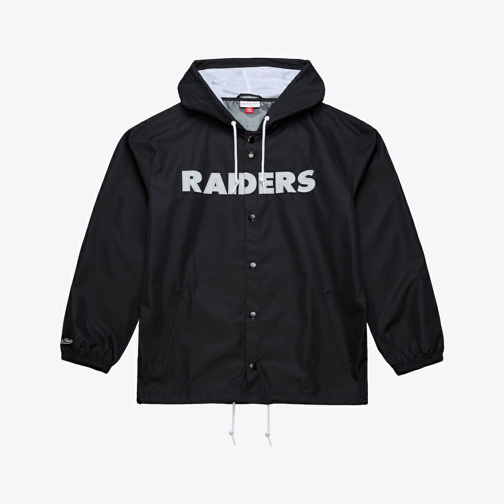Las Vegas Raiders Coaches Full-Snap Hooded Windbreaker Jacket - Black sale