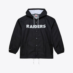 Las Vegas Raiders Coaches Full-Snap Hooded Windbreaker Jacket - Black sale