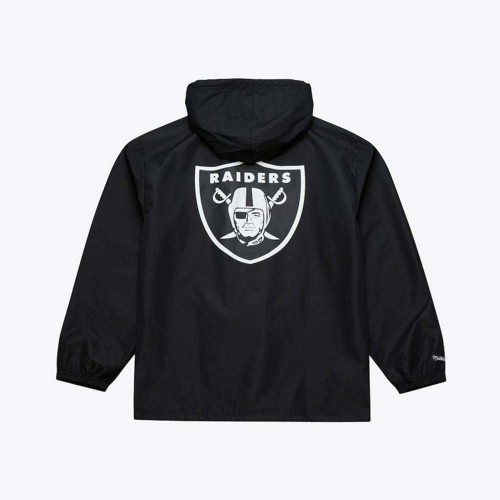 Las Vegas Raiders Coaches Full-Snap Hooded Windbreaker Jacket - Black sale