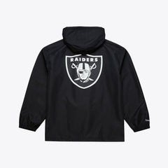 Las Vegas Raiders Coaches Full-Snap Hooded Windbreaker Jacket - Black sale