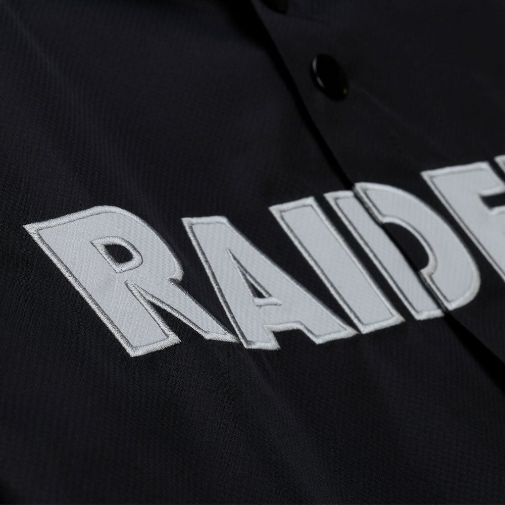 Las Vegas Raiders Coaches Full-Snap Hooded Windbreaker Jacket - Black sale