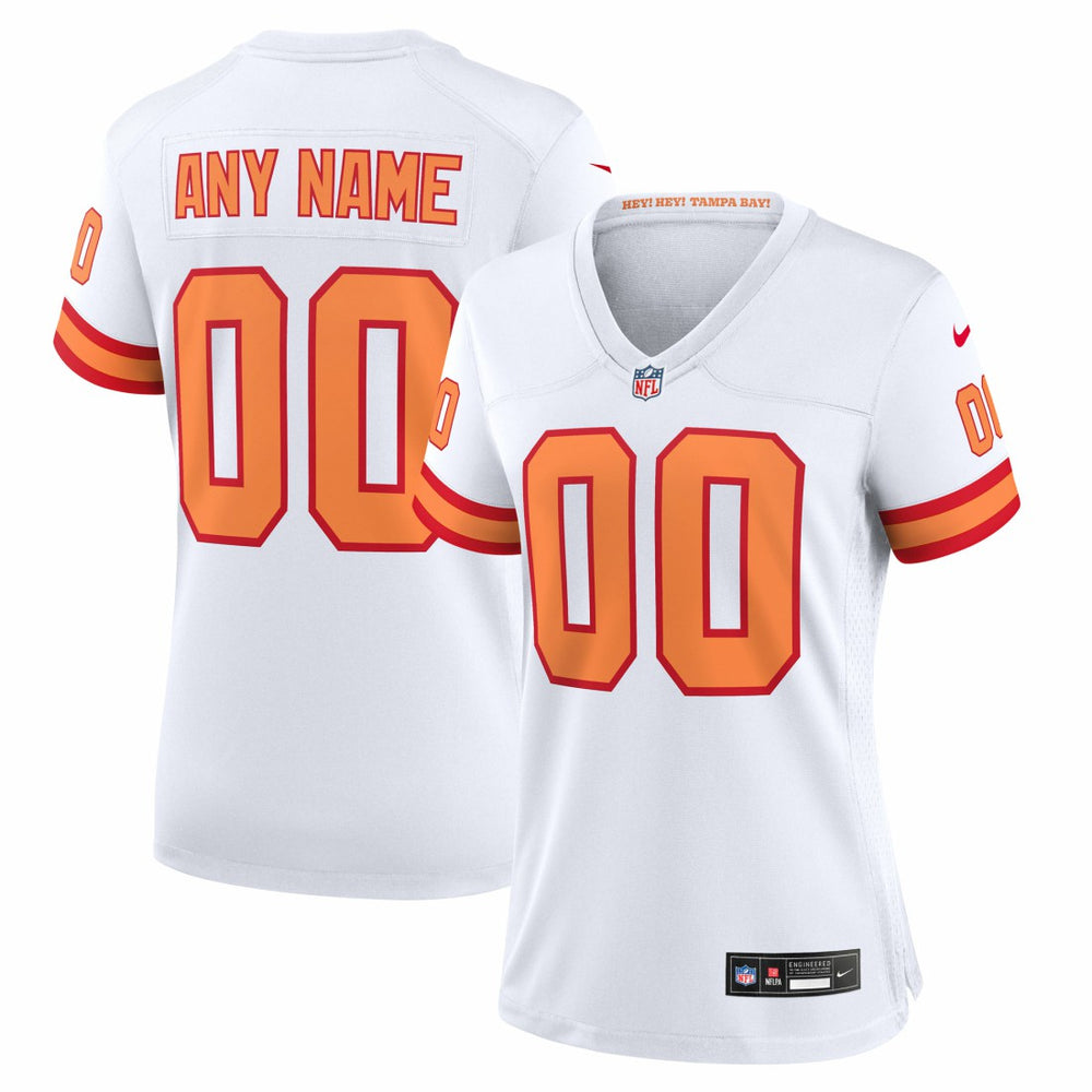 76 Tampa Bay Buccaneers Women's 50th Season Custom Game Jersey - White discount