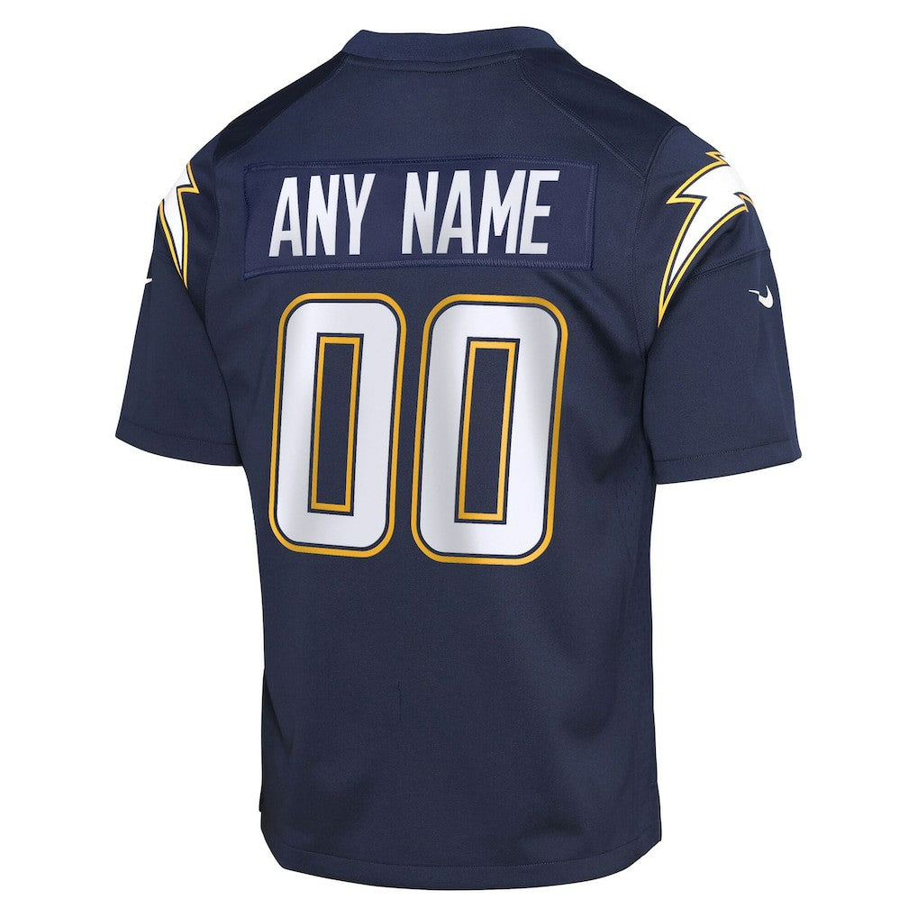 Los Angeles Chargers Youth Alternate Super Chargers Game Custom Jersey - Navy outlet