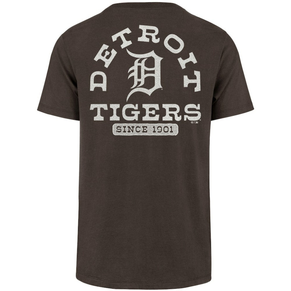 Detroit Tigers Back Canyon Franklin T-Shirt Brown