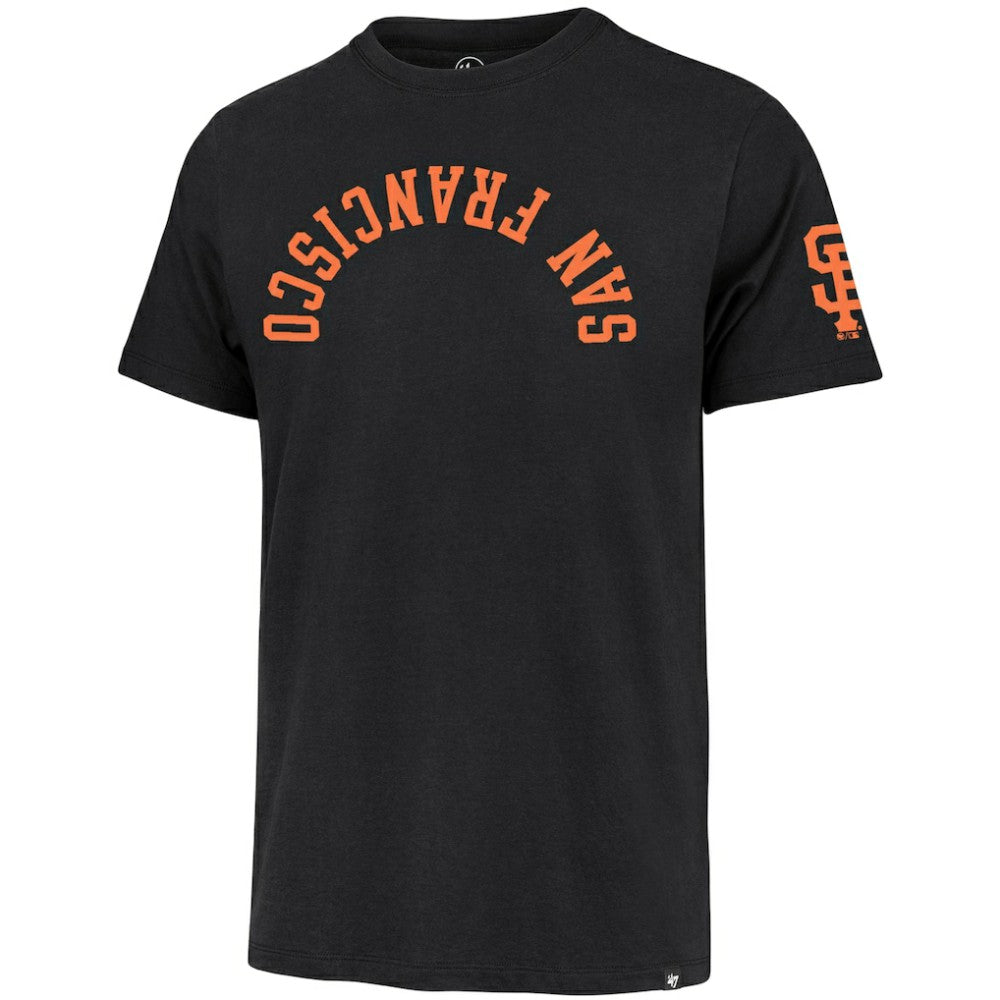 San Francisco Giants Upside Down Two-Peat Franklin T-Shirt Black