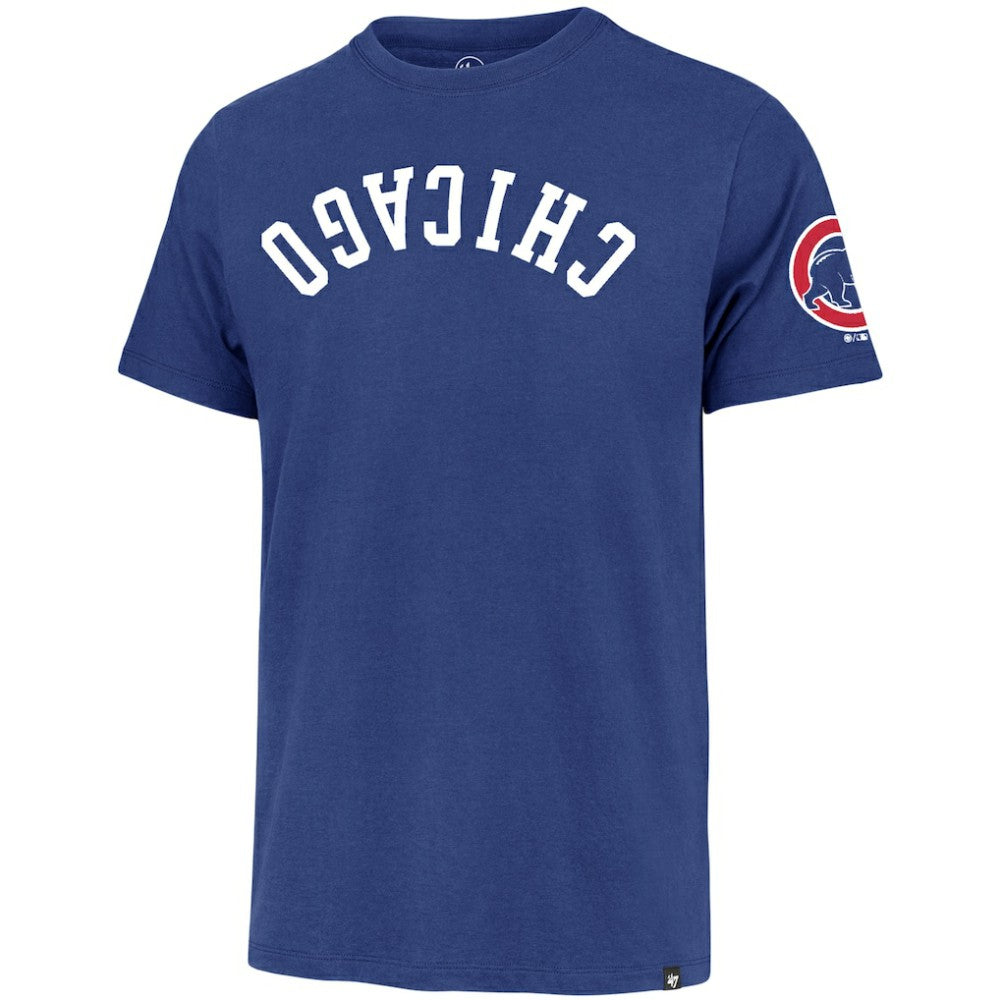 Chicago Cubs Upside Down Two-Peat Franklin T-Shirt Royal