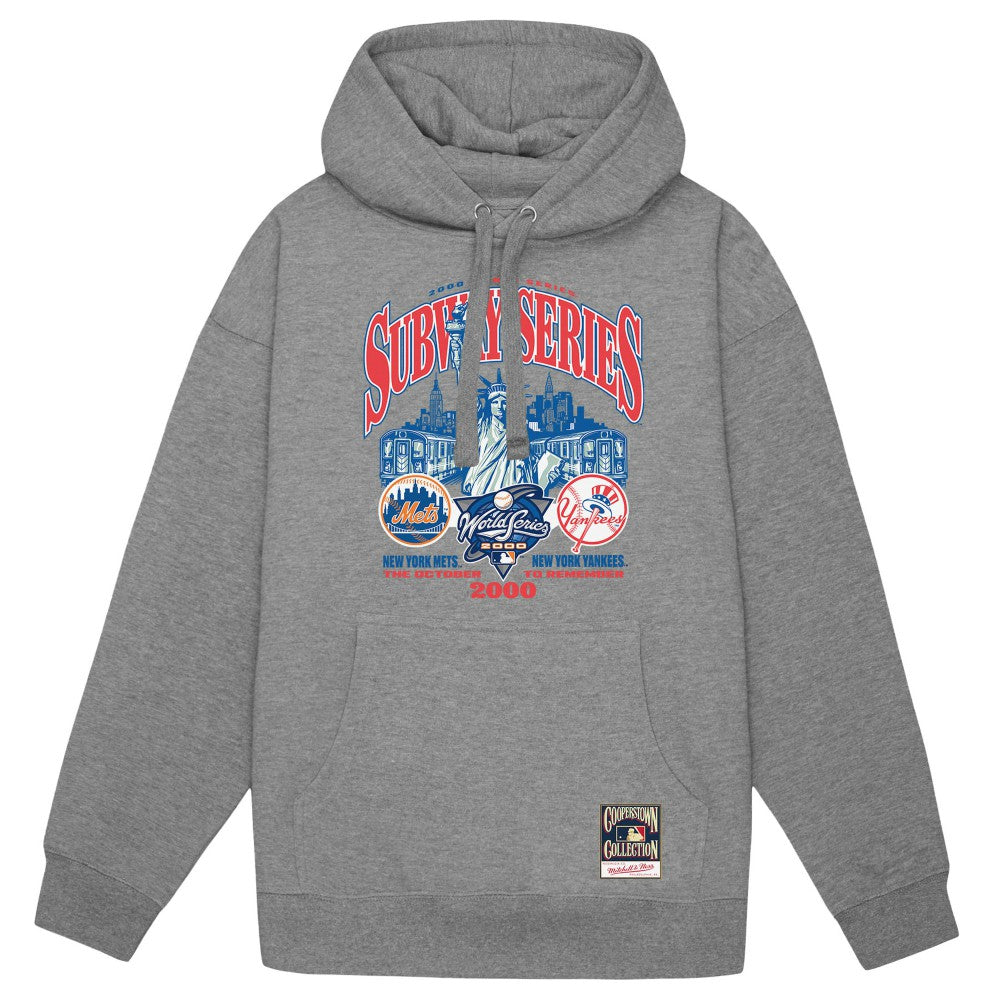 New York Yankees vs. New York Mets 2000 World Series Pullover Hoodie Heather Gray