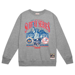 New York Yankees vs. New York Mets 2000 World Series Pullover Sweatshirt Heather Gray