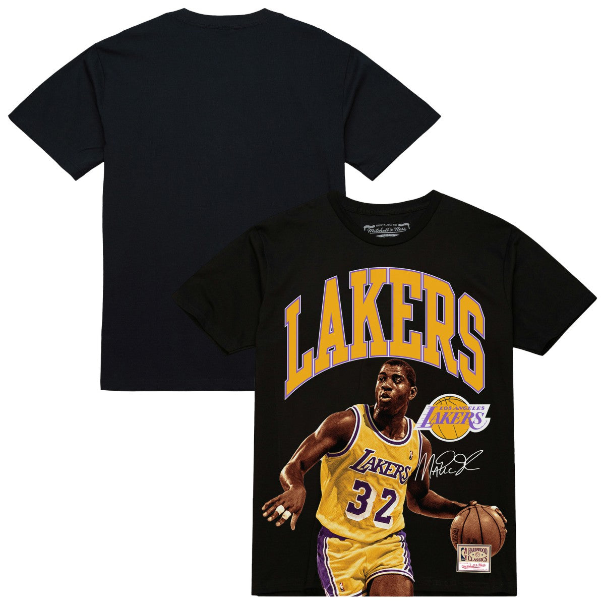 Magic Johnson Los Angeles Lakers Hardwood Classics Player Arch T-Shirt - Black online
