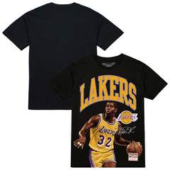 Magic Johnson Los Angeles Lakers Hardwood Classics Player Arch T-Shirt - Black online