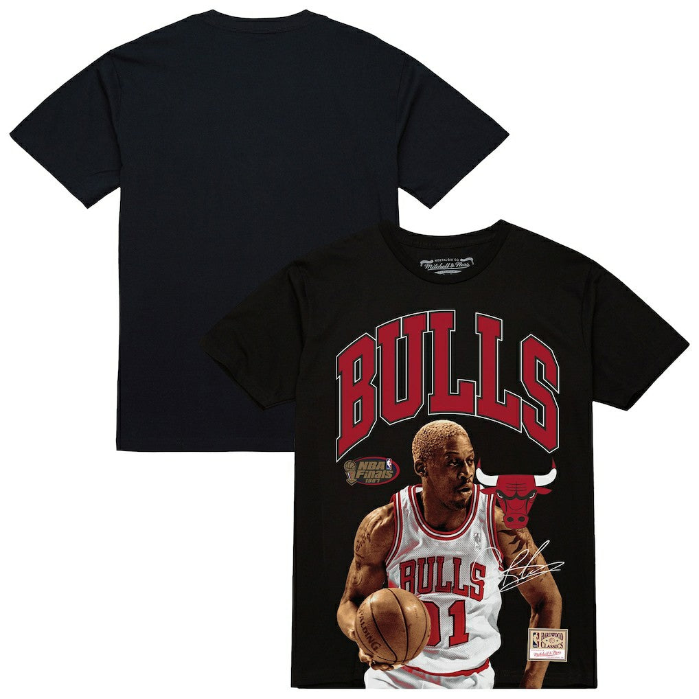 Dennis Rodman Chicago Bulls Hardwood Classics Player Arch T-Shirt sale - Black discount