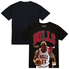 Dennis Rodman Chicago Bulls Hardwood Classics Player Arch T-Shirt sale - Black discount