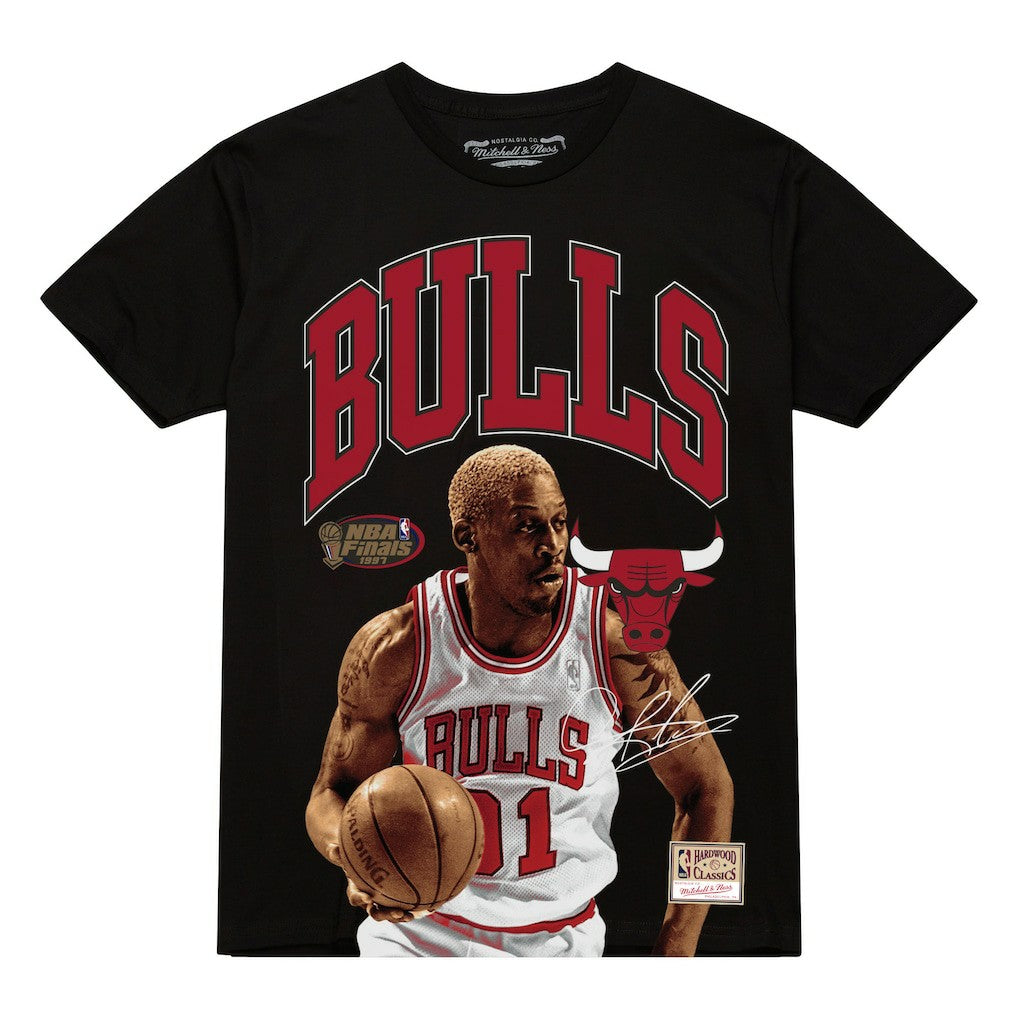 Dennis Rodman Chicago Bulls Hardwood Classics Player Arch T-Shirt sale - Black discount