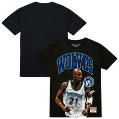 Kevin Garnett Minnesota Timberwolves Hardwood Classics Player Arch T-Shirt - Black outlet