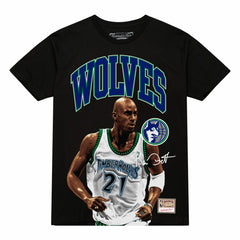 Kevin Garnett Minnesota Timberwolves Hardwood Classics Player Arch T-Shirt - Black outlet