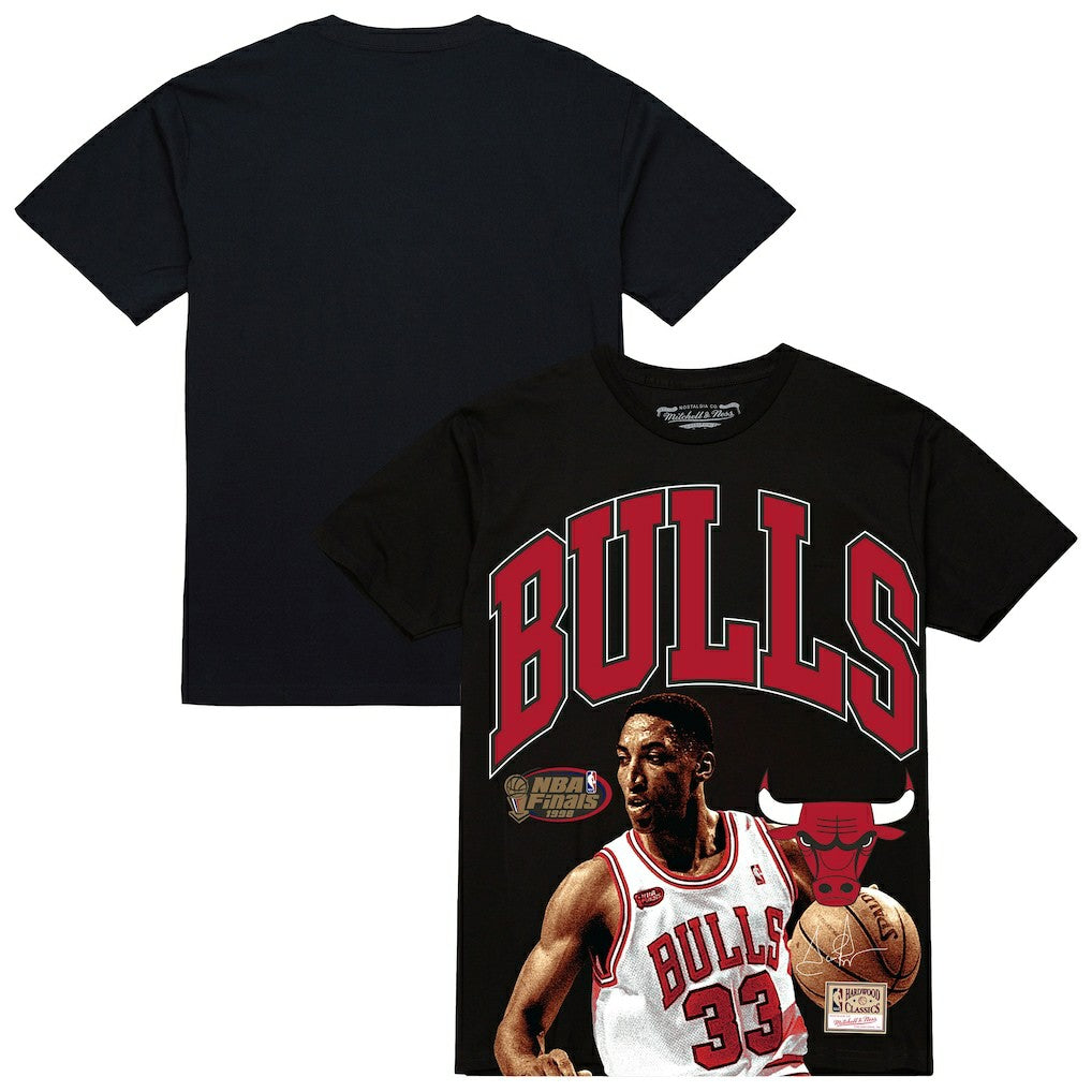 Scottie Pippen Chicago Bulls Hardwood Classics Player Arch T-Shirt sale - Black online