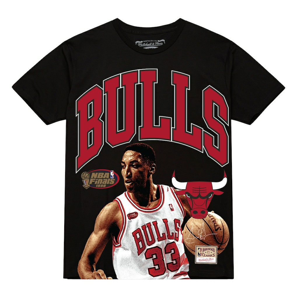 Scottie Pippen Chicago Bulls Hardwood Classics Player Arch T-Shirt sale - Black online