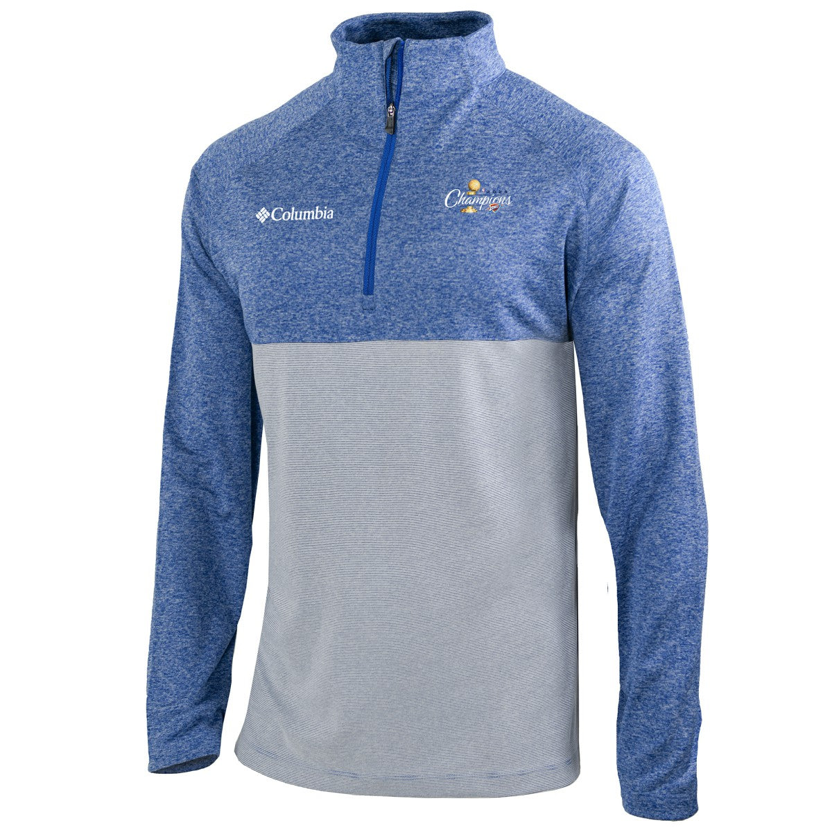 Oklahoma City Thunder 2025 NBA Finals Champions Rockin' It Raglan Omni-Wick Quarter-Zip Pullover - Blue online