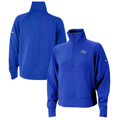 Oklahoma City Thunder Women's 2025 NBA Finals Champions Wickhams Hills Raglan Omni-Wick Half-Zip Pullover - Blue for sale