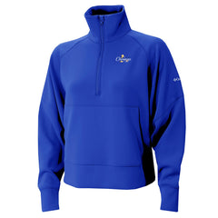 Oklahoma City Thunder Women's 2025 NBA Finals Champions Wickhams Hills Raglan Omni-Wick Half-Zip Pullover - Blue for sale