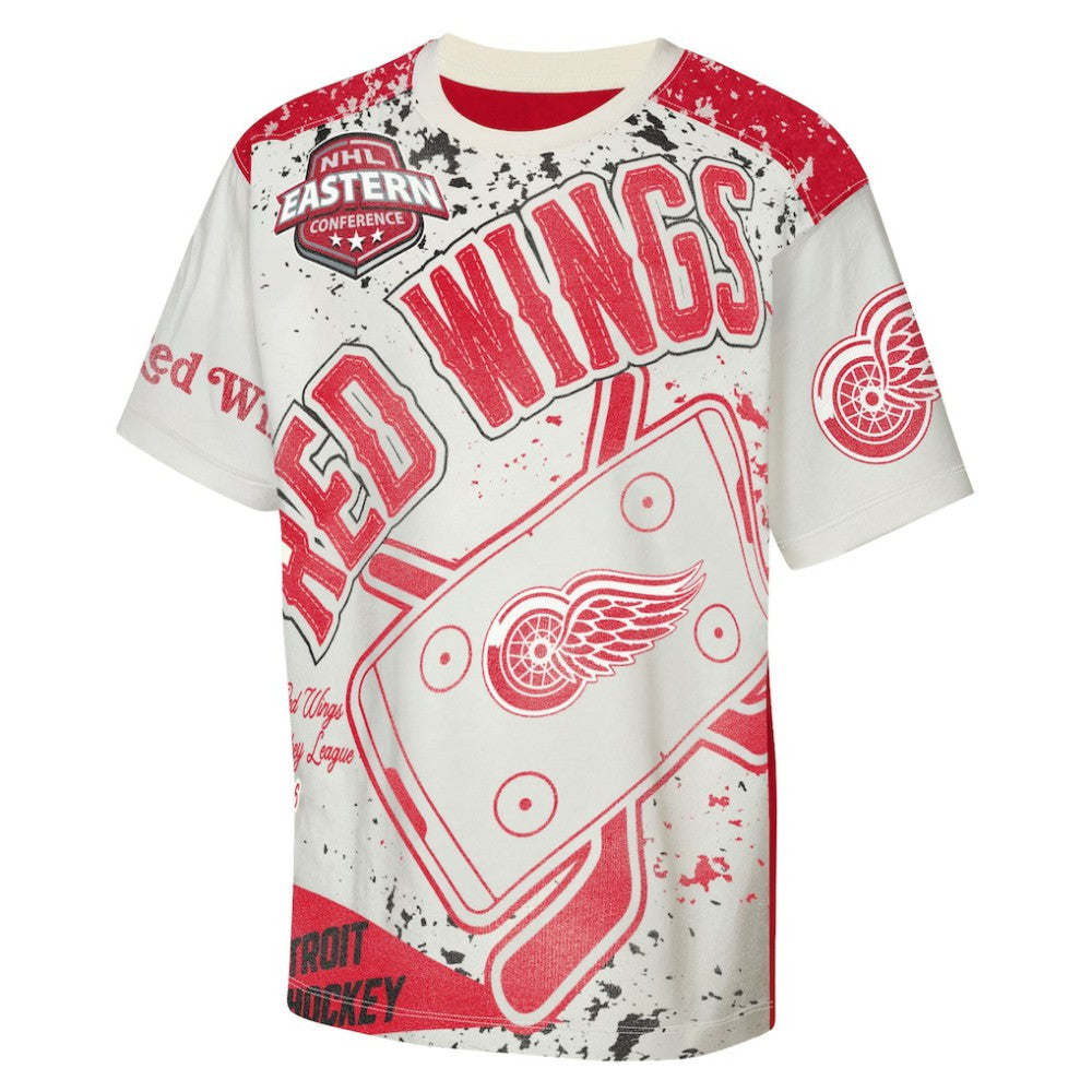 Detroit Red Wings Outerstuff Youth Top Player T-Shirt - Cream T-shirts