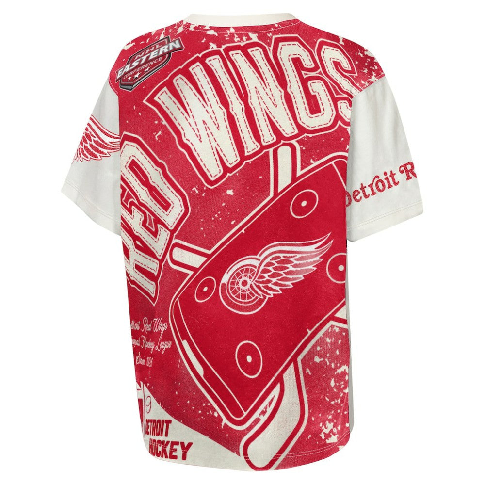 Detroit Red Wings Outerstuff Youth Top Player T-Shirt - Cream T-shirts