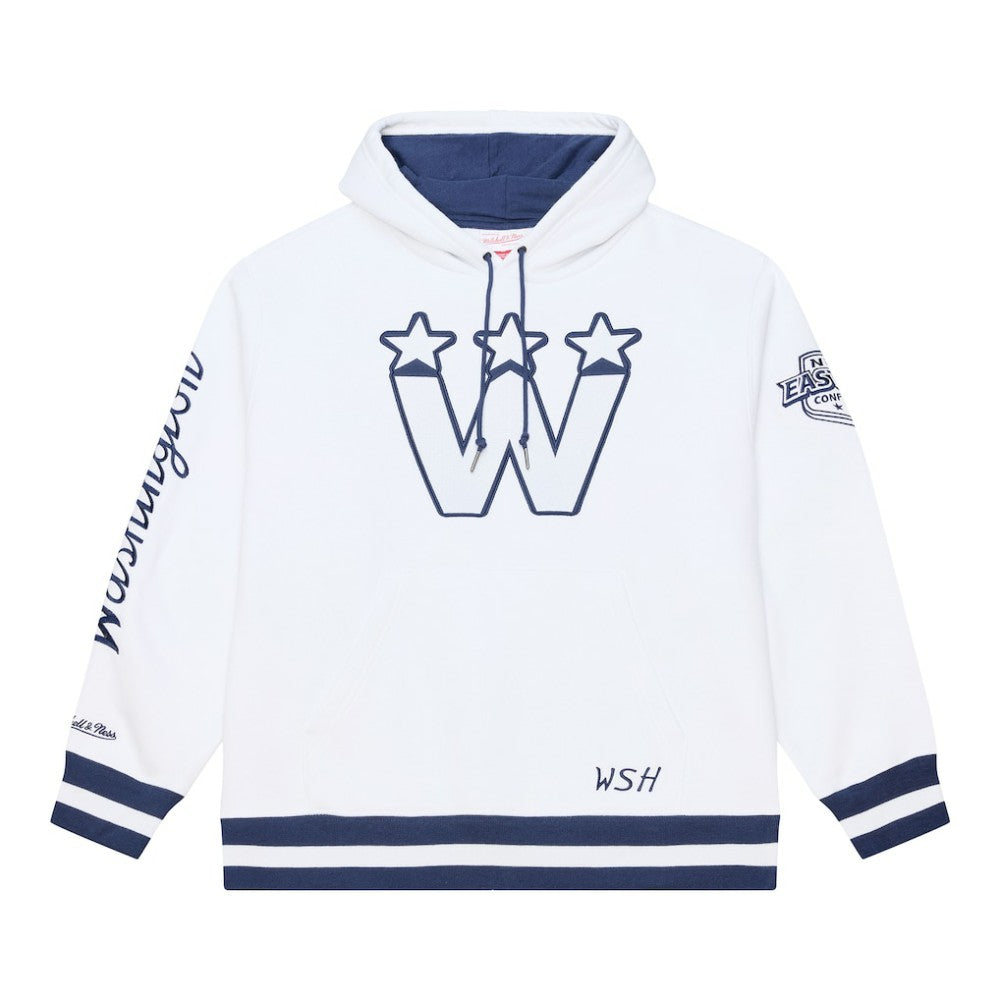 Washington Capitals Mitchell & Ness Arctic Fleece Hoodie - White Hoodies