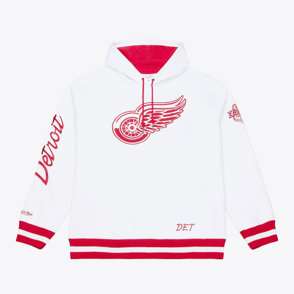 Detroit Red Wings Mitchell & Ness Arctic Fleece Hoodie - White Hoodies
