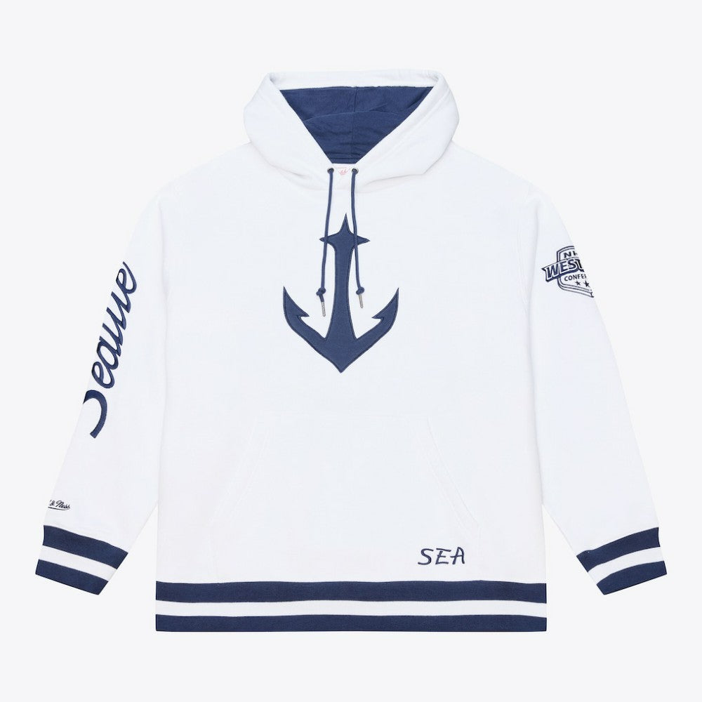 Seattle Kraken Mitchell & Ness Arctic Fleece Hoodie - White Hoodies