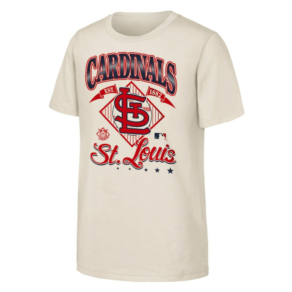 St. Louis Cardinals Outerstuff Youth Triple Hit T-Shirt Natural