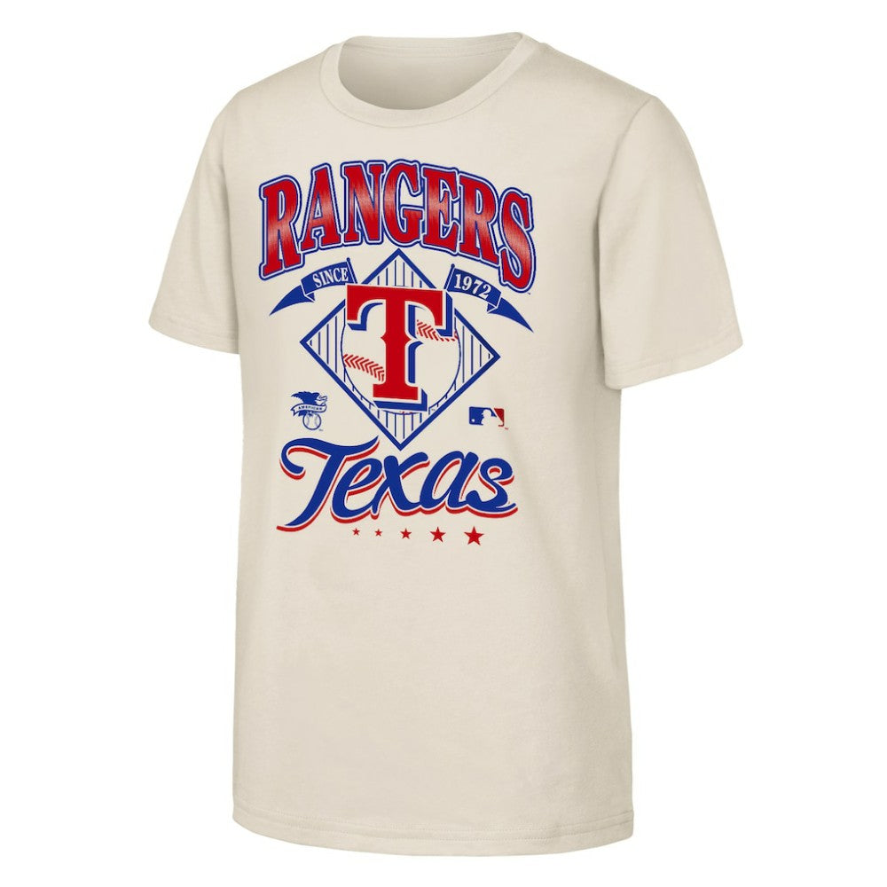 Texas Rangers Outerstuff Youth Triple Hit T-Shirt Natural