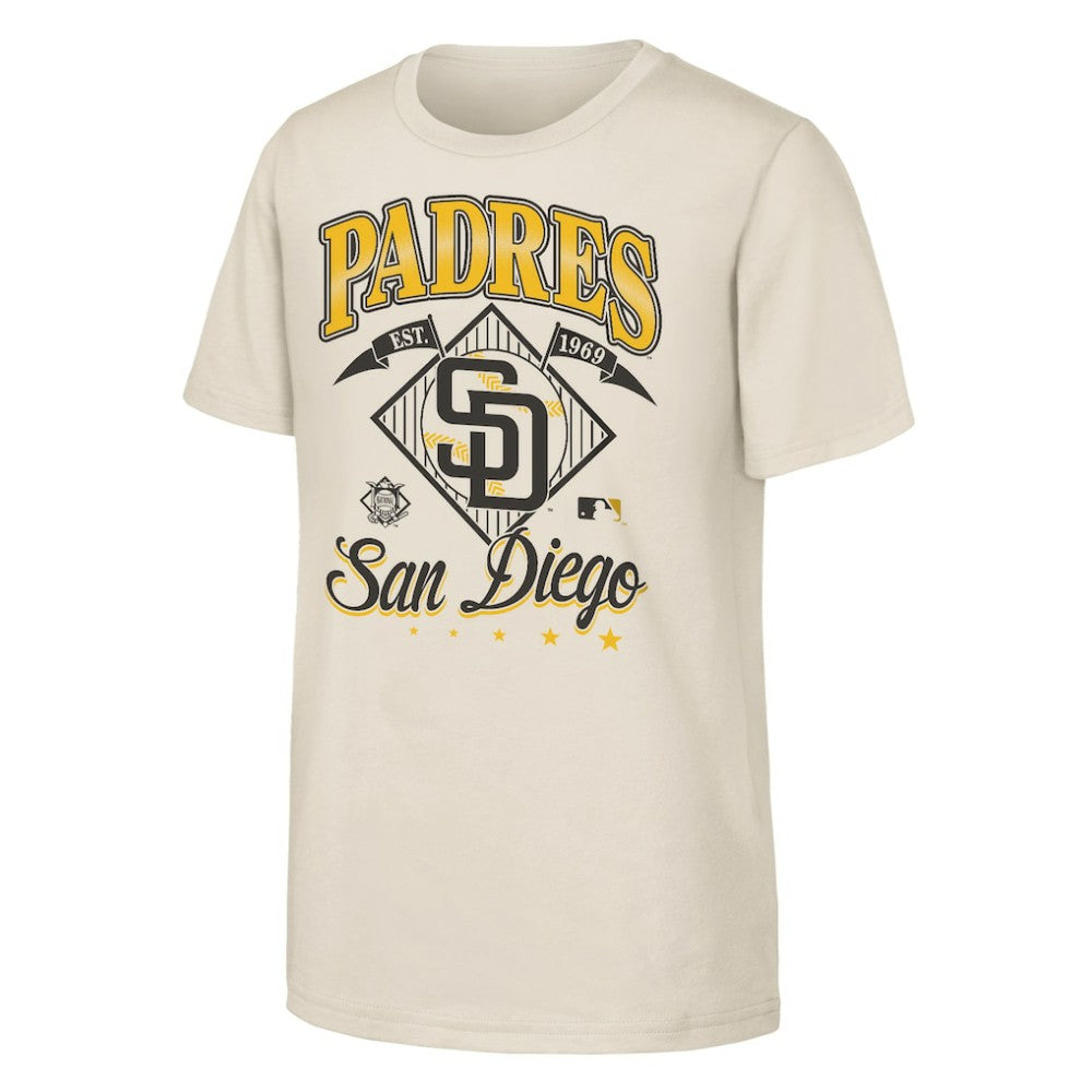San Diego Padres Outerstuff Youth Triple Hit T-Shirt Natural