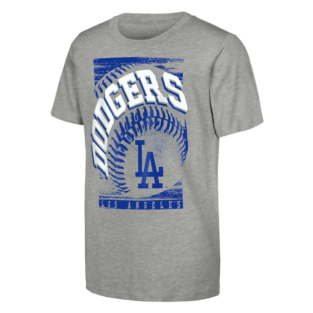 Los Angeles Dodgers Outerstuff Youth Speed Pitch T-Shirt Heather Gray