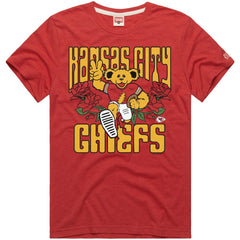 Kansas City Chiefs Homage NFL x Grateful Dead Tri-Blend T-Shirt - Red discount