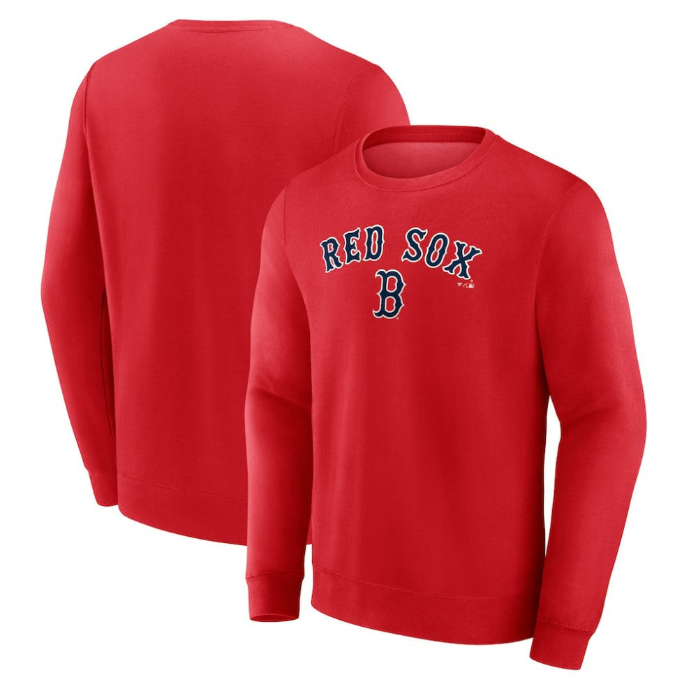 Boston Red Sox Team Lockup Sweatshirt Red