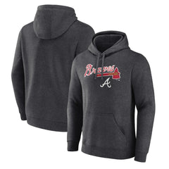 Atlanta Braves Team Lockup Hoodie Charcoal