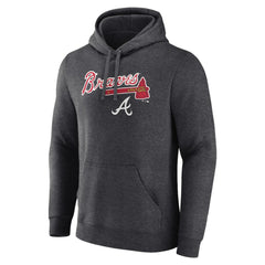 Atlanta Braves Team Lockup Hoodie Charcoal
