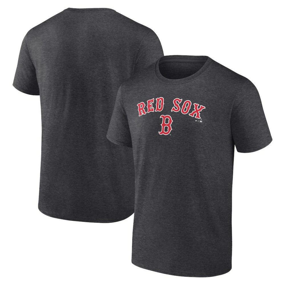 Boston Red Sox Team Lockup T-Shirt Charcoal