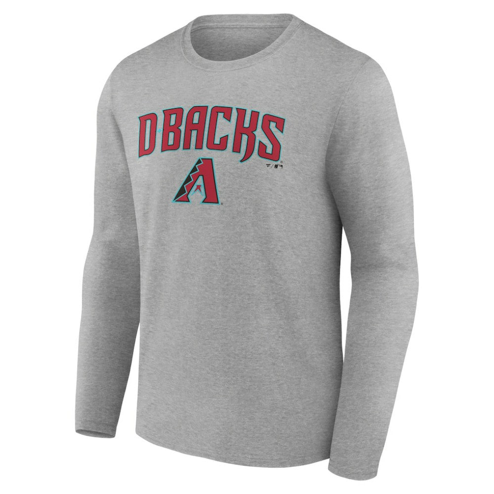 Arizona Diamondbacks Team Lockup Long Sleeve T-Shirt Gray