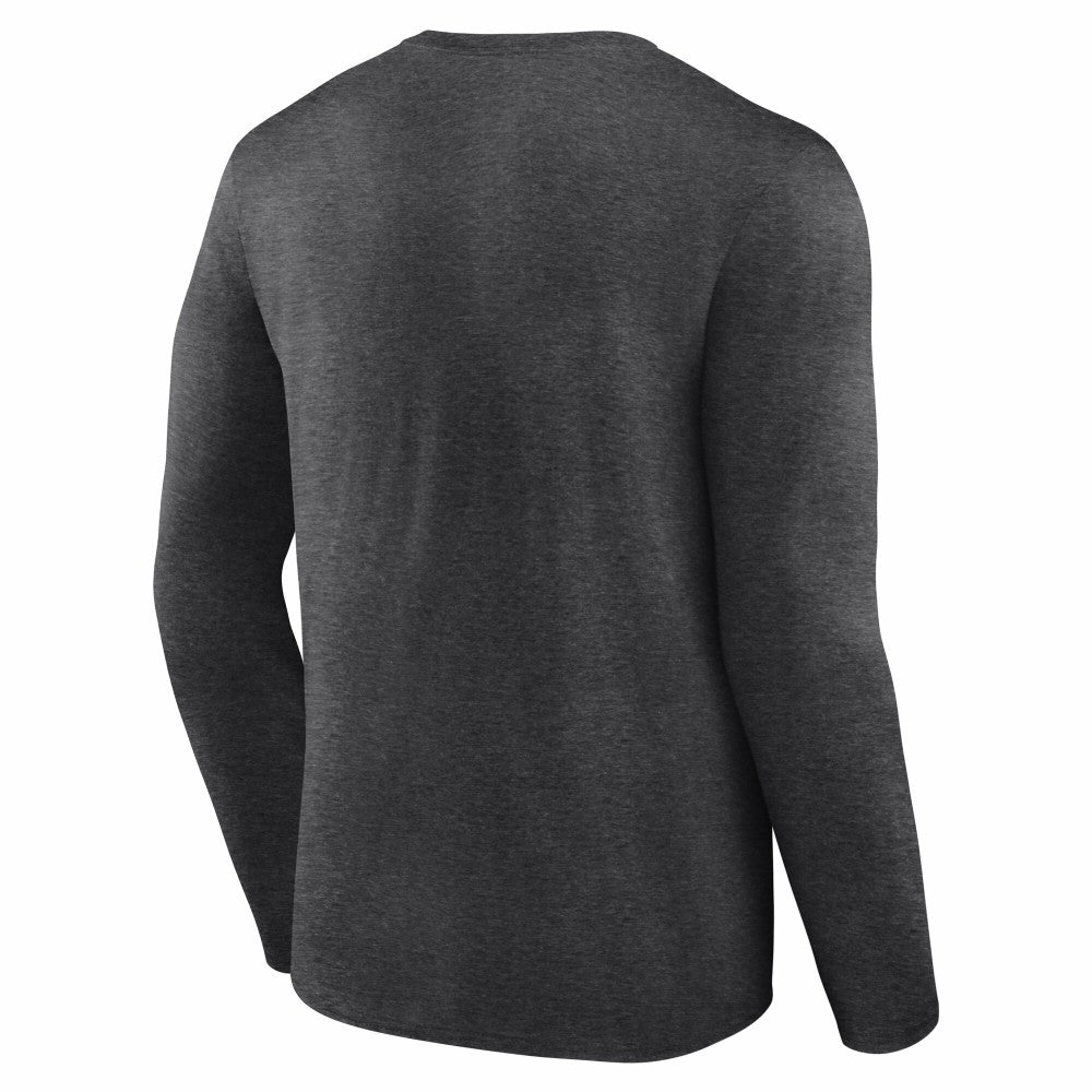 Cincinnati Reds Team Lockup Long Sleeve T-Shirt Charcoal