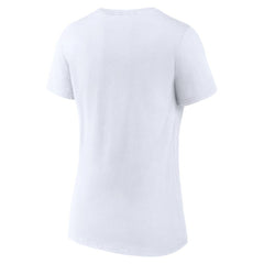 Boston Red Sox Women's Team Lockup V-Neck T-Shirt White