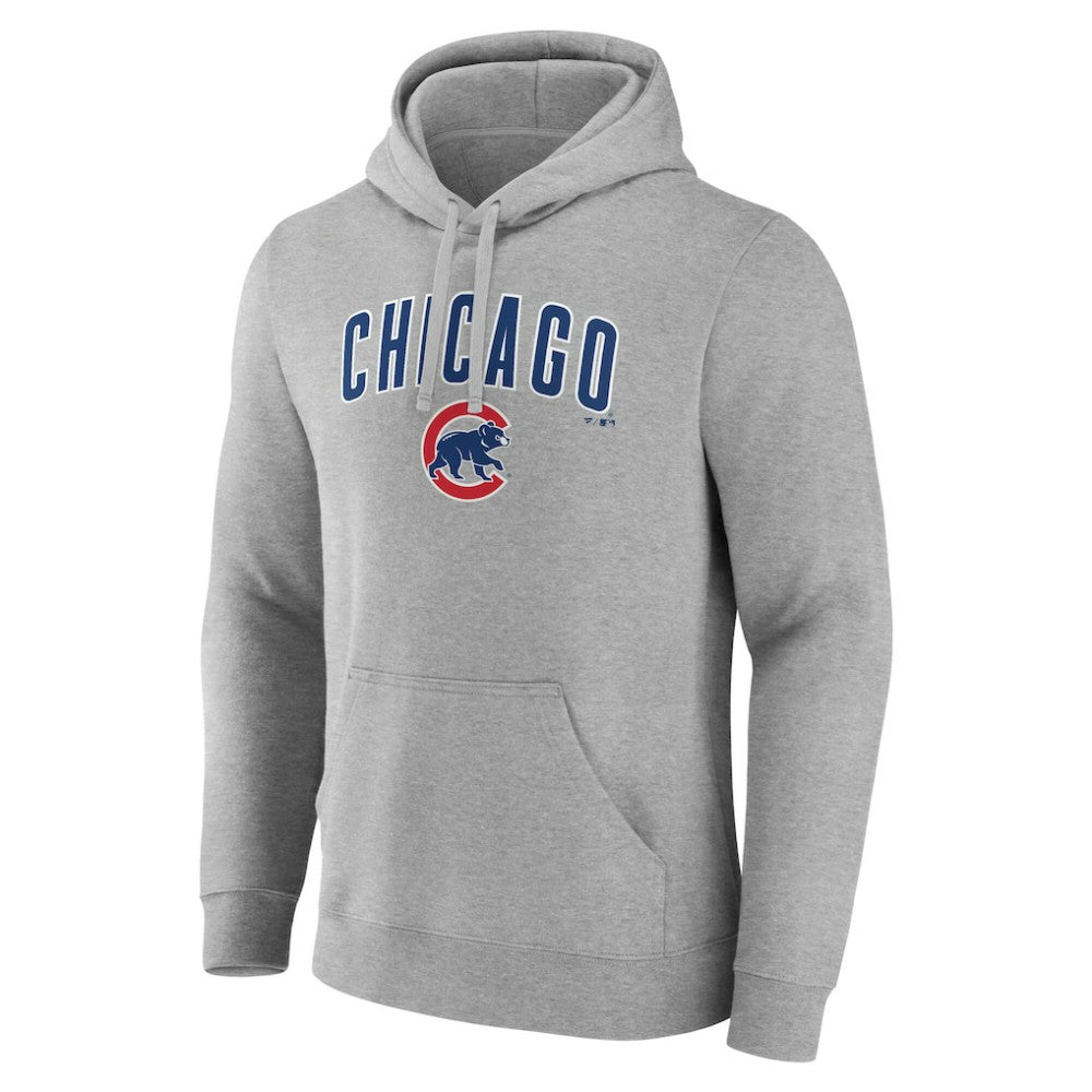Chicago Cubs Team Lockup Hoodie Gray